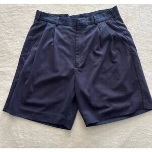 Izod Golf Shorts Mens 32 Midnight Navy Pockets Classic Izod Club Logo